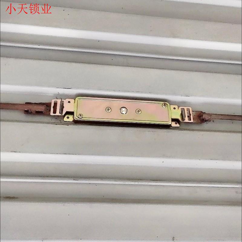 卷门锁防盗底部装中间商店卷闸门锁中间门锁十字门锁卷帘门锁.