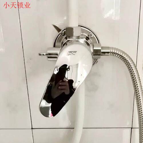 太阳能花洒混水阀套装明装带上水淋浴阀开 关冷热热水器调温阀.
