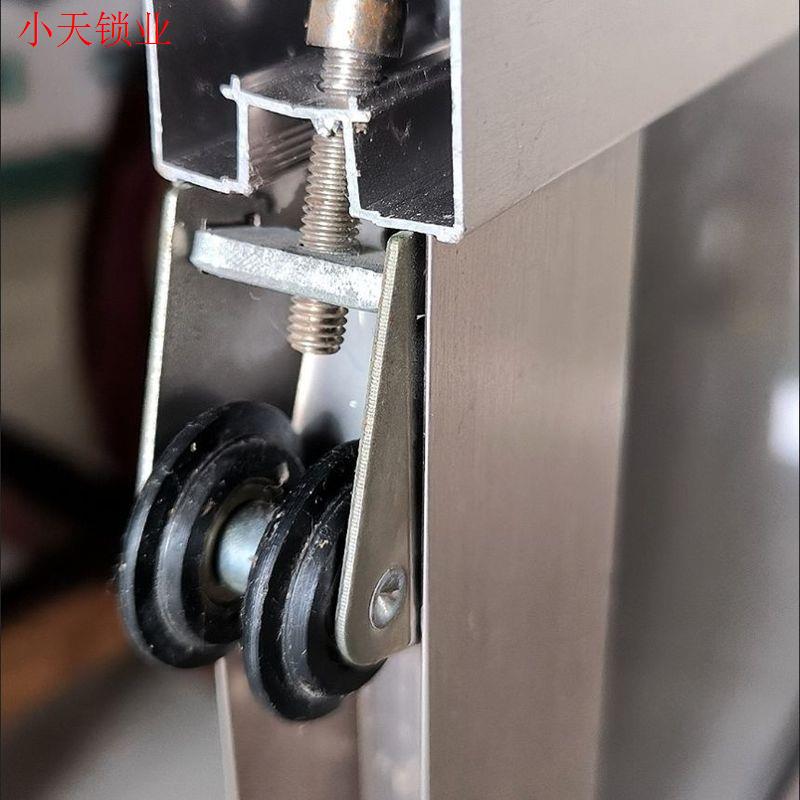 并排滑轮壁橱滚轮浴室橱房移门滑轮衣柜推拉移门轨道隔断趟门轮.