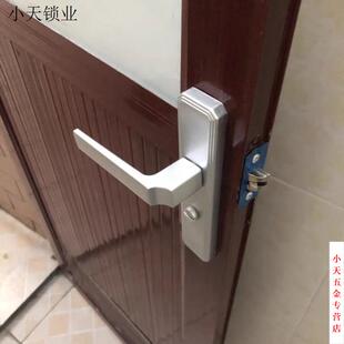 .室内铝合金门黑色静音洗手间厨房单舌卫生间门锁无钥匙玻璃门.