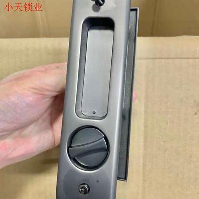 嵌入式带钥匙木门卫生间平移门推拉门锁专用趟门锁暗门锁厨房拉.
