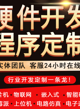 单片机设计定做stm32程序编写51仿真树莓派硬件项目开发实物定制