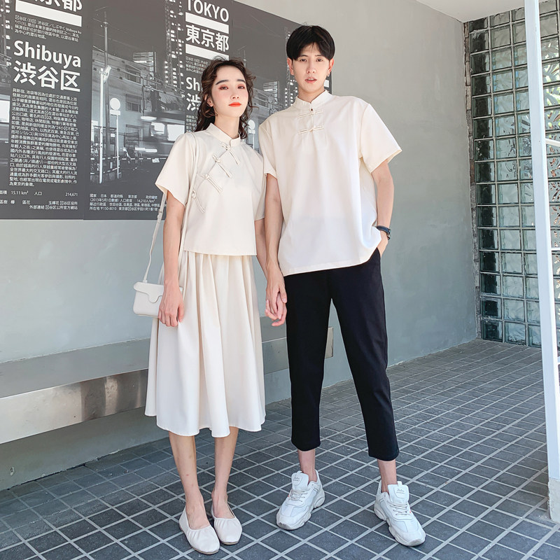 中国风学生班服盘扣古风汉服休闲