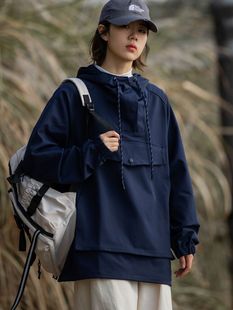 易燃空间|cityboy机能套头连帽外套男女春季oversize百搭休闲夹克