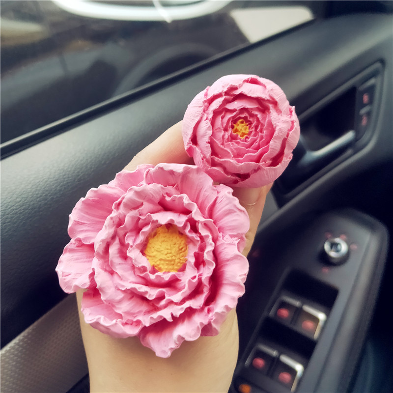 芙蓉花汽车出风口玫瑰