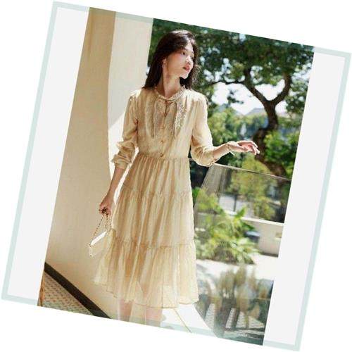 直销同款苏醒的乐园2023连衣裙新款时尚显瘦秋季气质