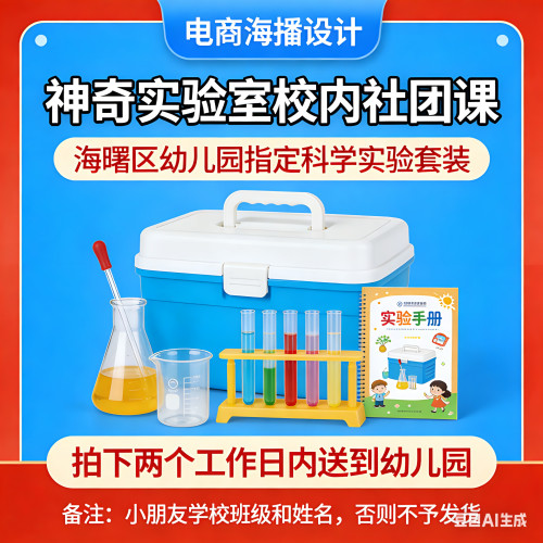 海曙区幼儿学校专业科学实验套装材料包 13次课