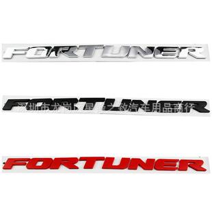 FORTUNER英文字母车标适用于丰田奔跑者 穿越者改装字贴标 尾箱标