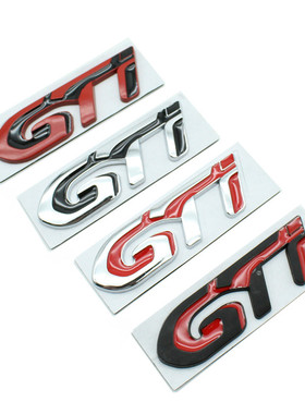 适用于标致GTI 大众起亚GTline车标 GT4008金属贴标车身改装贴