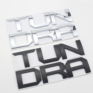 适用于丰田坦途车标 坦途TUNDRA 尾箱大号贴标 坦途皮卡尾箱贴标