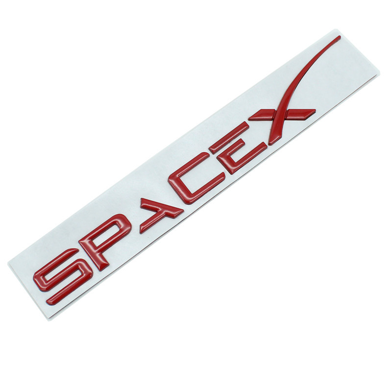 适用Tesla特斯拉Model3YXS车标后尾箱SPACEX金属装饰改装字母尾标 汽车用品/电子/清洗/改装 汽车贴片/贴纸 原图主图