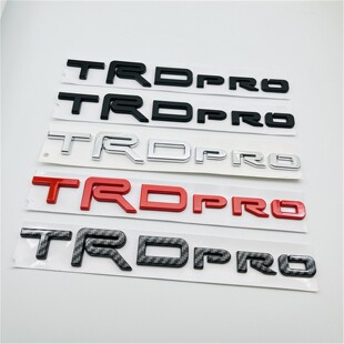 适用于丰田坦途TRD PRO车标改装3D立体后尾标 车身贴后尾箱车贴标