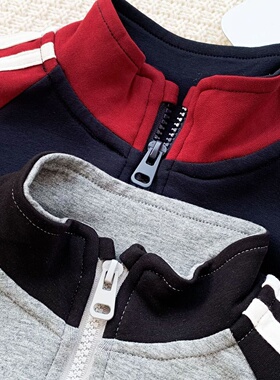 ins婴幼儿童宝宝夹克春秋新男女通长袖立领棒球服跨境小童外套潮