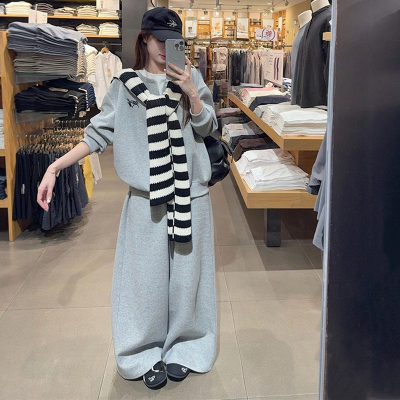 韩版高级感休闲运动服套装两件套