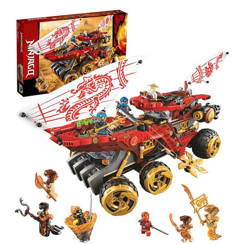 积木幻影忍者系列封赏之地战车