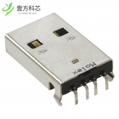 原厂原装0480370001 CONN PLUG USB2.0 TYPEA 4POS