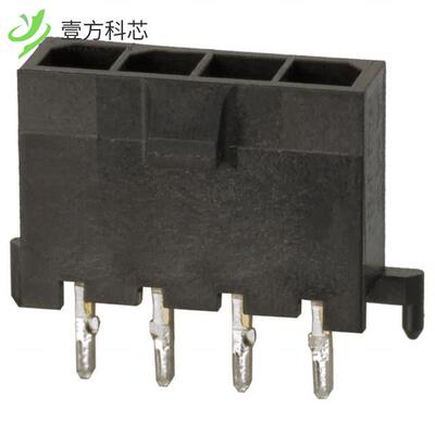 原厂原装2-1445093-4 CONN HEADER VERT 4POS 3MM全