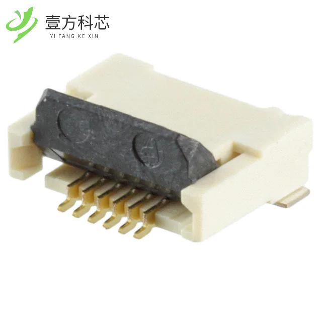 原厂原装XF2M-0615-1A CONN FPC 6POS 0.50MM R/A全