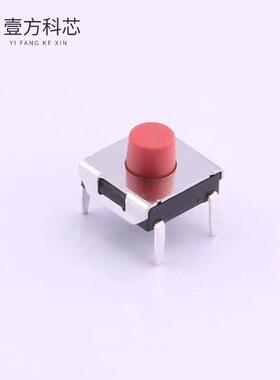 原厂原装TC-1157-C-E 6.2*6.2*4.3红色按钮四脚 26