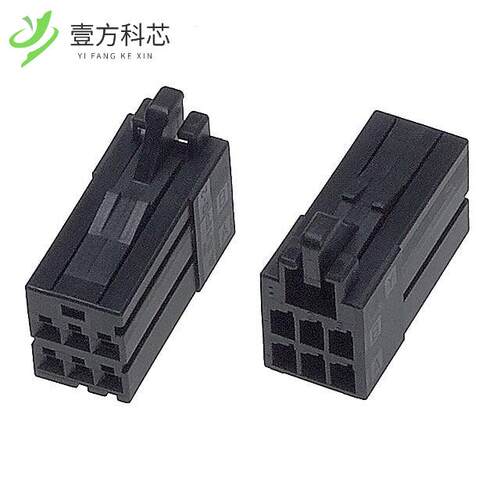 原厂原装2-1318119-3 CONN RECEPT 6POS DUAL KEY-