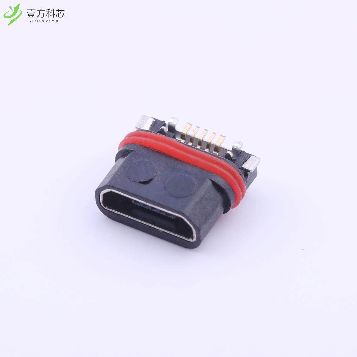 原厂原装U-E-M1SS-Y-1 -B 母座 卧贴 IPX7 防水全新正品