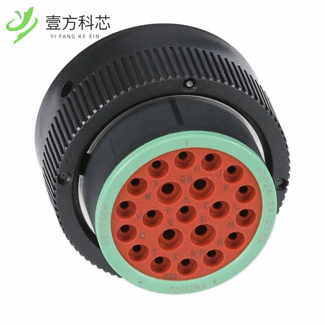 原厂原装HDP26-24-21SN CONN PLG HSG FMALE 21POS