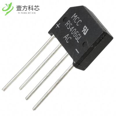 原厂原装RS406GL-BP BRIDGE RECT 1PHASE 800V 4A