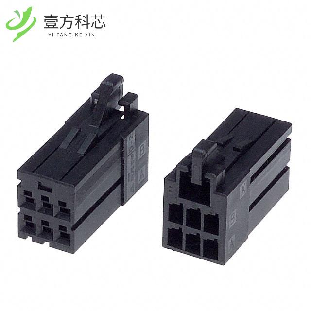 原厂原装1-1318119-3 CONN RECEPT 6POS DUAL KEY-