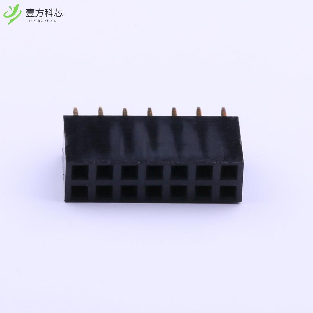 原厂原装2.54-2*7P母 2.54mm 2x7P全新正品