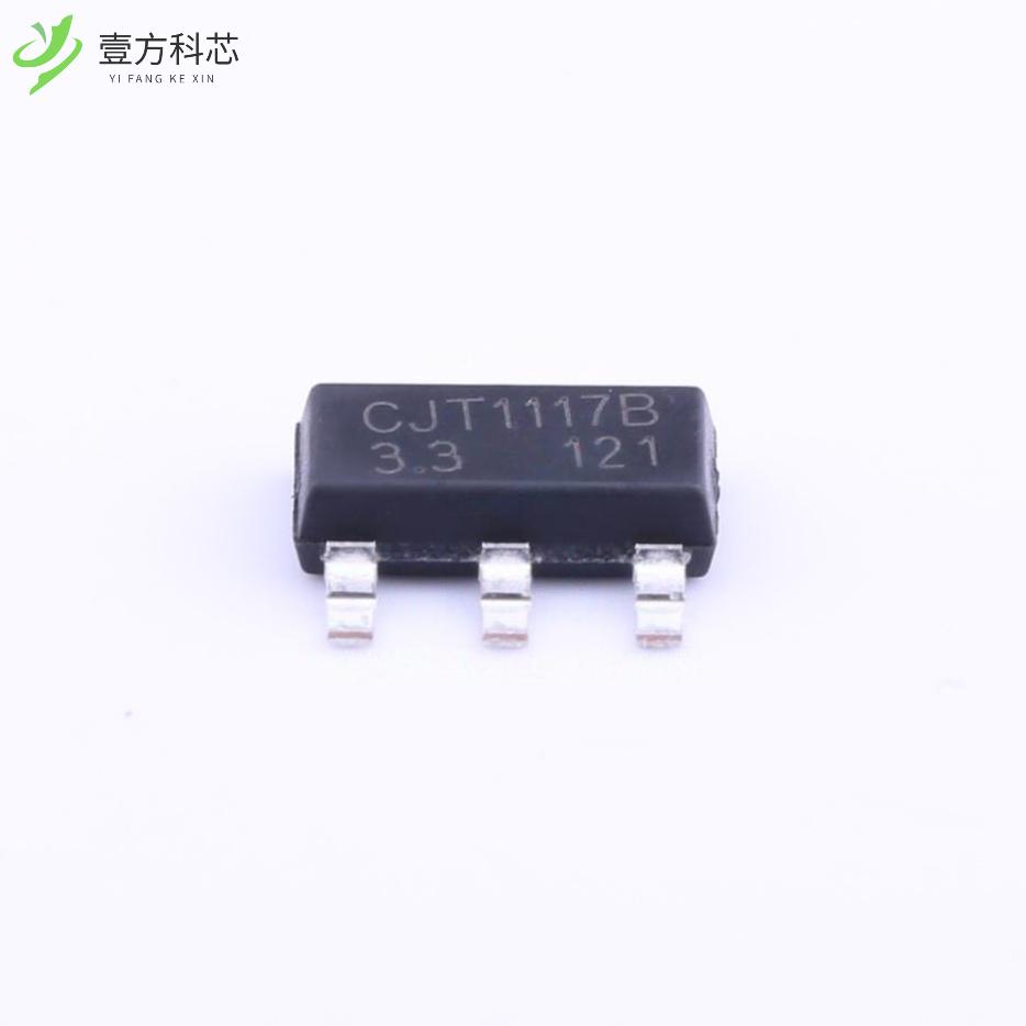 原厂原装CJT1117B-3.3-G Vout=3.3V 1A 75dB@(120H