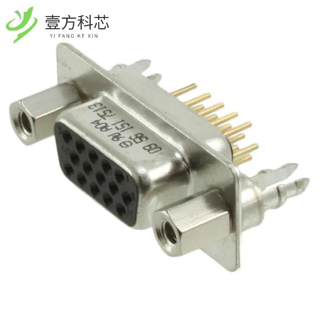 原厂原装09561517513 CONN D-SUB HD RCPT 15P VER