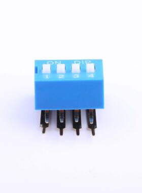 原厂原装DA-04BP 蓝色4PIN-2.54mm立式直插侧