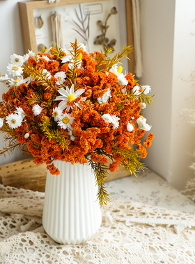 永生水晶花罗丹斯小雏菊干花花束家居装饰摆件ins网红干花永生花