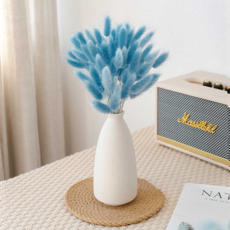 天然兔尾草干花花束装饰