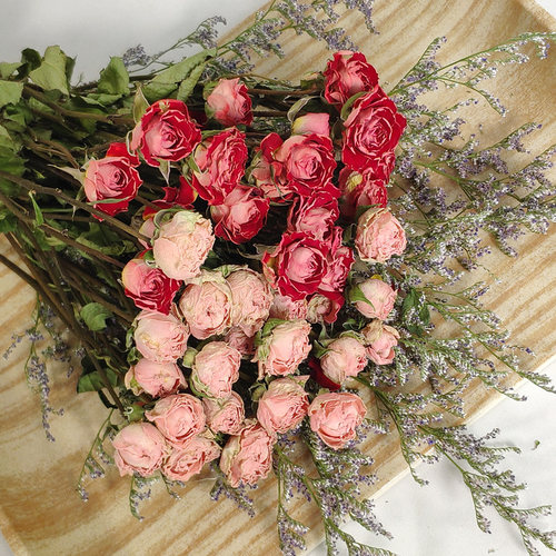 diy多头蔷薇网红文艺干花真花