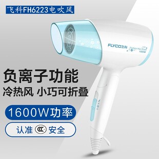 飞科FH6223电吹风机冷热风1600W 家用宿舍负离子护发健康柔风折叠