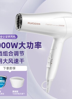 飞科2000W电吹风机家用可折叠大功率学生护发不伤发吹风筒FH6232