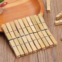 Natural high-quality bamboo and wood clips, windproof clips, large drying clips, clothes clips, small clips for drying socks, bamboo clips thumbnail 3