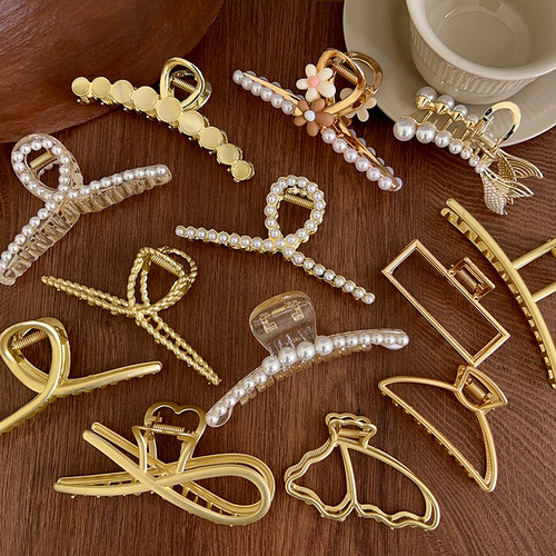 鲨鱼夹高级感发饰后脑勺抓夹