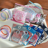 糖果色发圈头绳女简约气质马尾发绳春夏高弹力扎头发皮套皮筋头饰