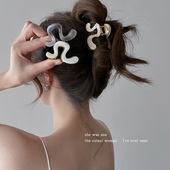 简约气质醋酸夹子头饰发夹女发量少发卡小号抓夹半扎发鲨鱼夹发饰