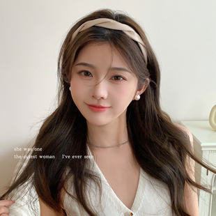 压发夹洗脸发卡头箍发饰 头饰发捆高级感洋气时尚 发箍女款 2025新款
