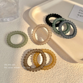 2026新款 电话线发圈头绳女生高弹力扎头发橡皮筋简约发绳头饰皮套