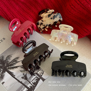 人鱼姬醋酸抓夹女2025新款 高级感鲨鱼夹子女秋冬小号发夹发卡头饰