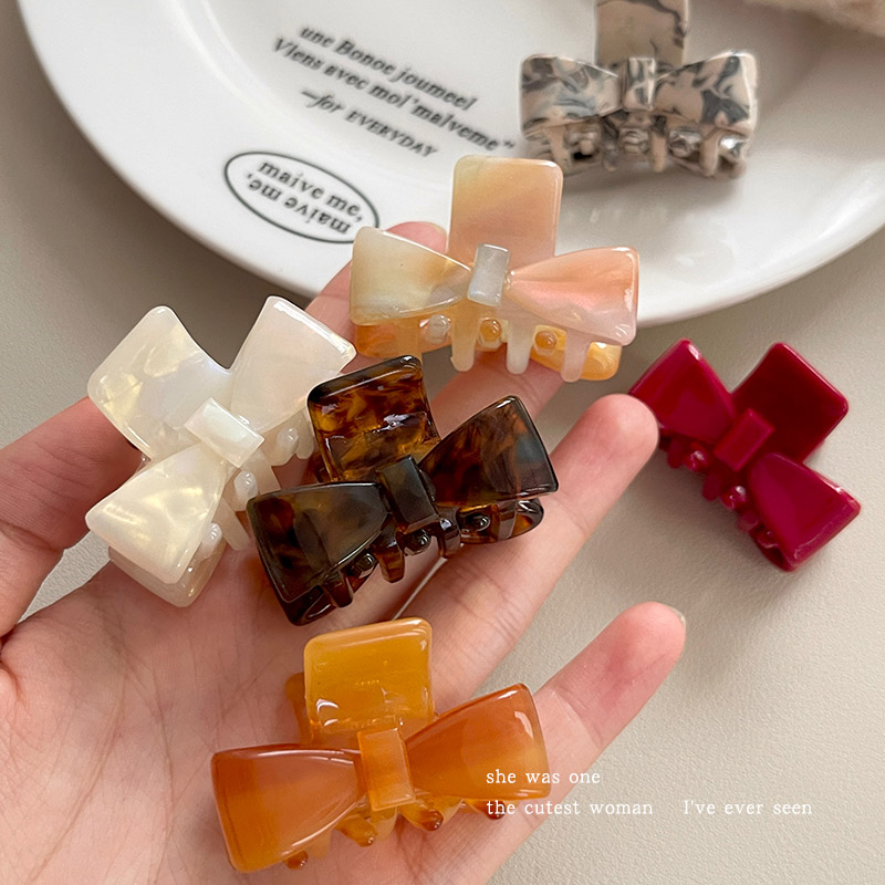 简约气质小号醋酸蝴蝶结抓夹