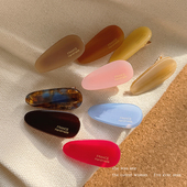 3个装 高级感醋酸小水滴发夹女2025新款 高端侧边刘海夹发卡鸭嘴夹