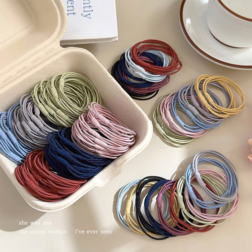 日系甜美高弹力皮筋头绳