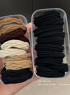 高马尾发绳高弹力耐用橡皮筋女扎头发圈2026新款高端春夏头绳头饰