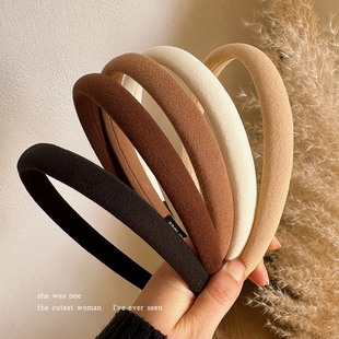 秋冬美拉德细发箍女款 头箍发卡高颅顶洗脸发捆头饰 高级感洋气时尚