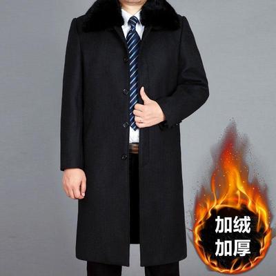 中老年超长款大衣冬季过膝加厚